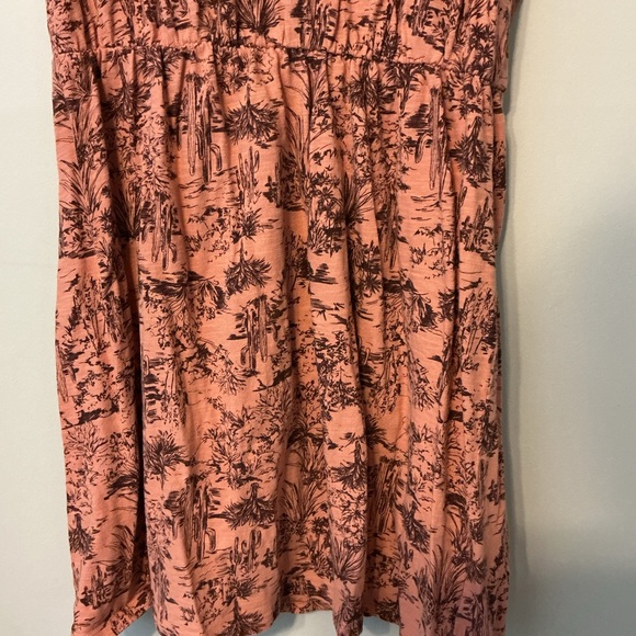 Old Navy Coral and Black Floral Mini Dress - Picture 3 of 7